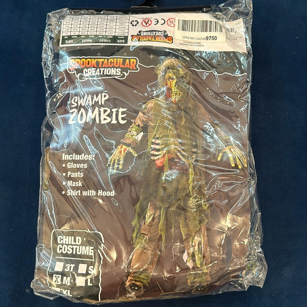 Swamp Monster Costume Kids size medium (good for a 7-9 year old) ships 1 day